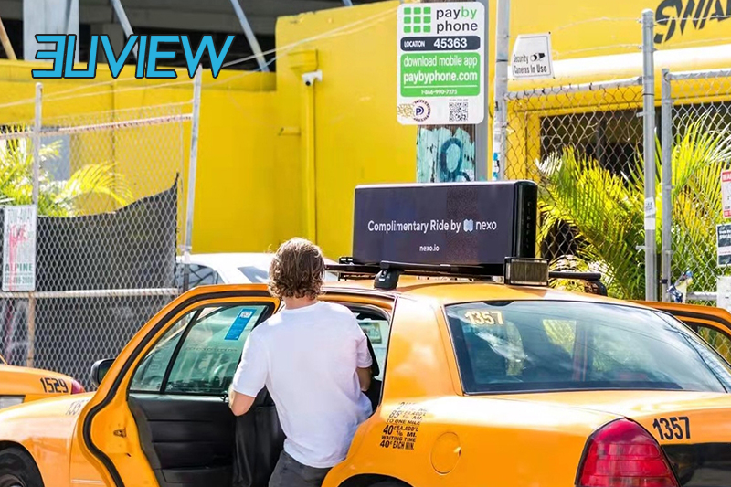 Taxi Top Double-side LED Advertising