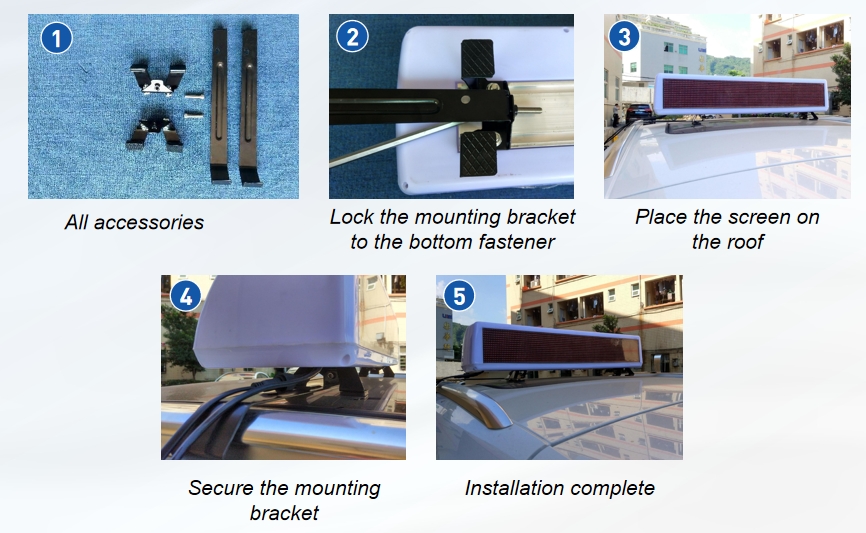 Taksi Üstü Led Ekran Kurulum Adımları